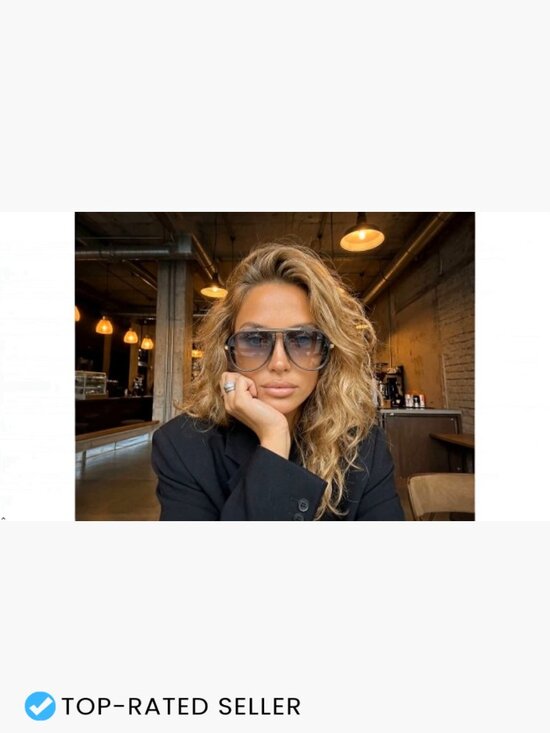 Oversized Square Sunglasses Retro 70s Style UV400 Protection Lightweight main image 5